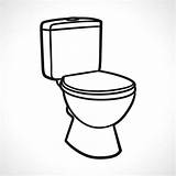 Toilets Toilettes Vettore Pictogram Potty sketch template