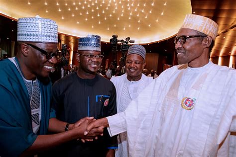 photos president buhari meets representatives of nigerian
