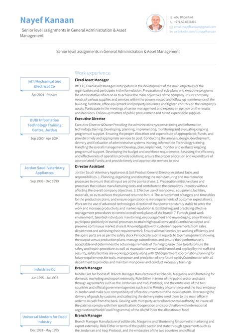 asset manager resume samples  templates visualcv