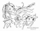 Coloring Horse Pages Mustang Wild Printable Horses Galloping Getcolorings Color Paint Print Realistic sketch template