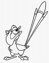 Zazu Coloring Pages Lion King Template Popular sketch template