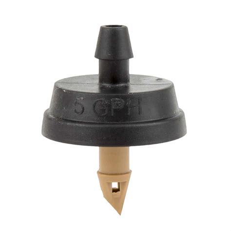 gph pressure compensating tan drip emitter landscape products
