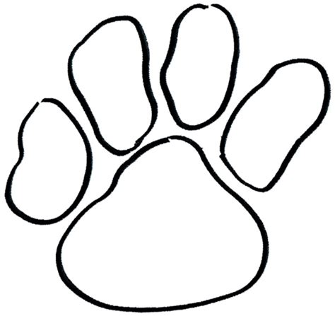 dog paw outline   dog paw outline png images