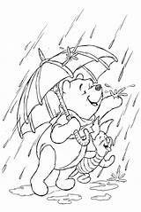 Coloring Pooh Winnie Pages Fall Autumn Color Getcolorings sketch template