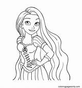 Rapunzel Beautiful sketch template