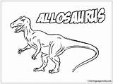 Allosaurus Pages Dinosaur Coloring Color Print Coloringpagesonly sketch template