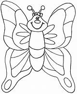 Butterfly Coloring Cartoon Pages Simple Print Big Fat Monarch Clipart Very Butterflies Colouring Sheet Library Coloringhome Comments Codes Insertion sketch template