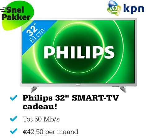 kpn internet met gratis philips smart tv twv