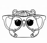 Lol Coloring Hamster Pages Pet Colouring Pets Printable Cherry Surprise Glasses Cute Print Big Color Dolls Animal Kids Bestcoloringpagesforkids Hamsters sketch template