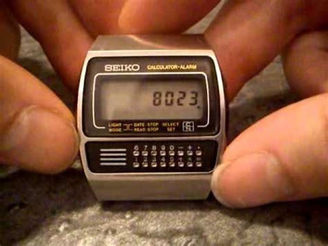 seiko   vintage digital calculator  youtube