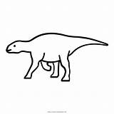 Hadrosaur Colorir sketch template