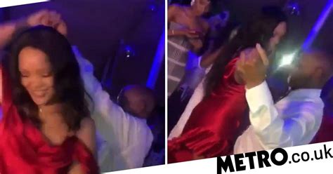 rihanna dances with her granddad bravo at his 90th birthday party