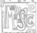 Coloring Pages Music Mandala Getcolorings Printable sketch template