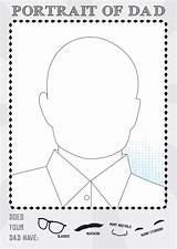 Dad Draw Portrait Printable Fathers Click Studyladder Activity Resource Open sketch template