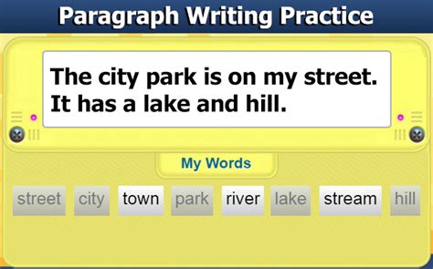 paragraph writing practice