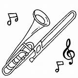 Trombone Kolorowanki Muzyka Musicais Notas Instrumenty Muzyczne Colorir Puzon Sopro Instrumentos Basowy Thecolor Imprimir Darmowe Tudodesenhos Altowy Saksofon sketch template