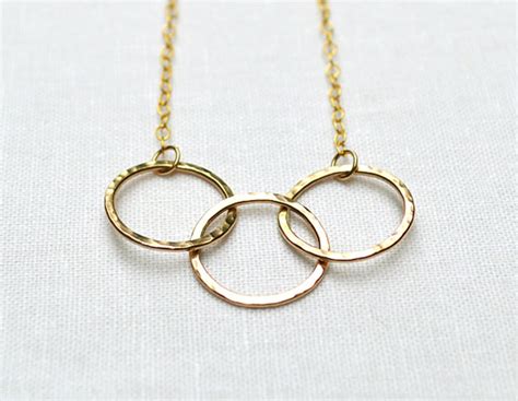 gold circle necklace  circle necklace  gold fill etsy