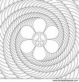 Coloring Pages Printable Flower Spiral Optical Cool Power Illusion Designs Patterns Illusions Color Print Pattern Paste Eat Peace Clipart Mirror sketch template