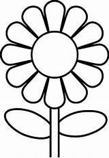 Coloring Flower Daisy Pages Getcolorings sketch template