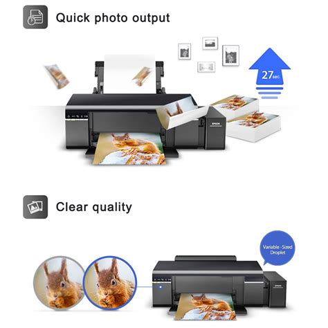 epson l805 6 color wireless inkjet photo printer ink tank continue wi