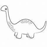 Brontosaurus Babadoodle sketch template
