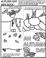 Book Mini Autumn Crayola Pages Coloring Sheets Fall Books Kids Print Crayons Colouring Story Color Cut Activity Theme Dotted Fold sketch template