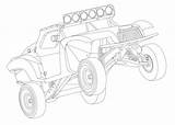 Truck Baja Raptor sketch template