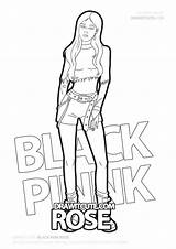 Coloring Blackpink Jisoo Kolorowanki Ausmalbild Famous Kolorowanka Rysunki sketch template