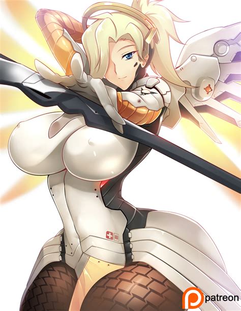 Rule 34 Big Breasts Breasts Haganef Mercy Overwatch Thicc Thick