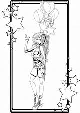 Coloring Girl Pages Pen Cliparts Getdrawings Getcolorings sketch template