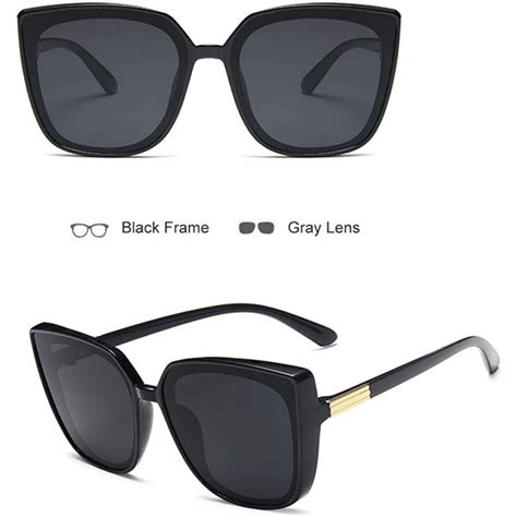 cat eye sunglasses for women oversized irregular fashion vintage design
