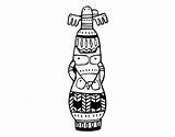 Totem Coloringcrew Coloring sketch template