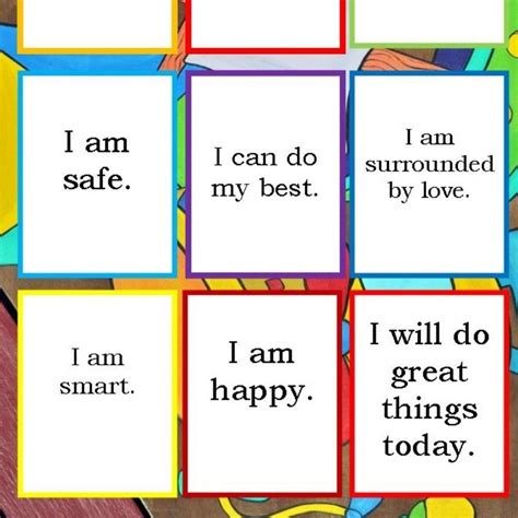 printable affirmation cards  kids wild simple joy