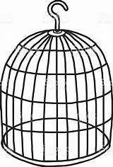 Cage Bird Clipart Silhouette Birdcage Color Getdrawings Clipartmag Cliparts sketch template