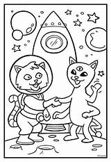Coloring Cats Cosmic Alien Pages Crayola Hello Ninja Print Noble Jaga Eldest Until Second Also After Next sketch template