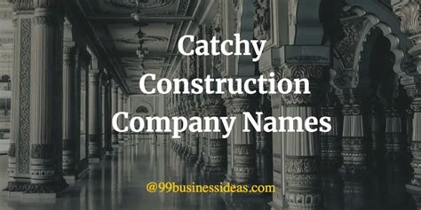 unique construction company names  ideas