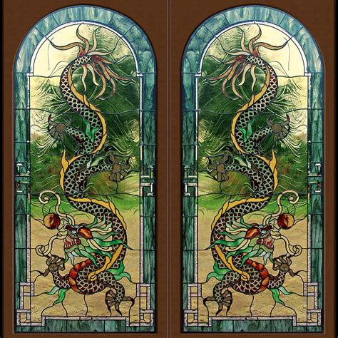 stained glass windows custom doors panels  glass menagerie