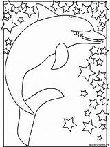 Kleurplaten Dolfijnen Dieren sketch template