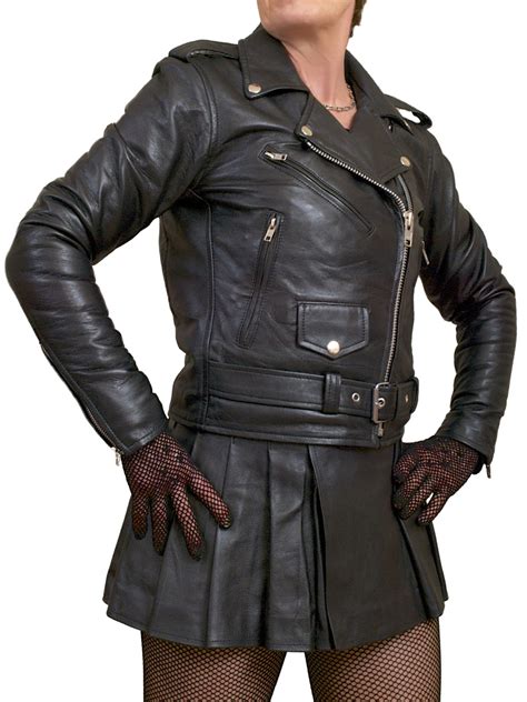 Womens Marlon Brando Biker Leather Jacket Tout Ensemble