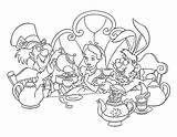 Coloring Tea Party Printable Pages Popular Kids sketch template