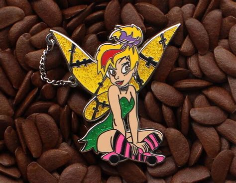 Tinkerbell Pins Tinker Bell Fantasy Pin Gothic Punk Chain