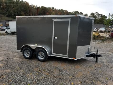 charcoal enclosed tandem axle trailer