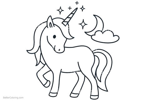 cartoon chibi unicorn coloring pages  printable coloring pages