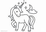 Unicorn Coloring Pages Cartoon Chibi Printable Kids Color Template Print sketch template