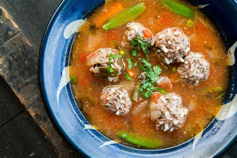 albondigas soup mexican meatball soup recipe simplyrecipescom