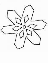 Coloring Snowflake Pages Simple Comments sketch template