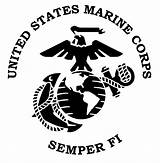 Marine Ega Usmc Eagle Semper Fi Sticker Corp Decal Car sketch template