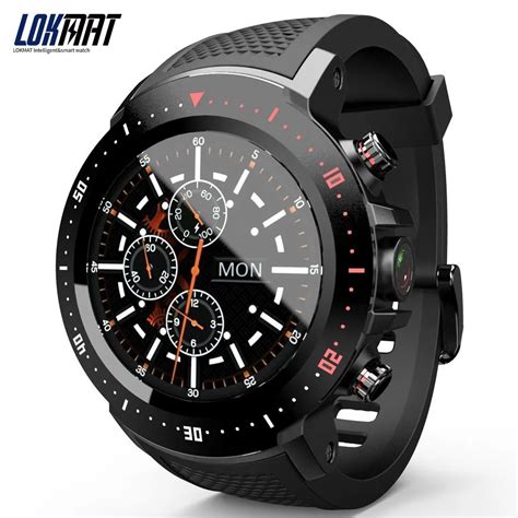 lokmat bluetooth smartwatch gbgb heart rate monitor  waterproof wifi gps men clock android