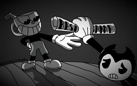 cuphead vs bendy by drsketchdoodles on deviantart