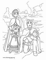 Coloring Frozen Family Royal Pages Colouring Disney Kids Queen King Print Sheet Elsa Anna Trolls Princess Printable Children Kings Queens sketch template